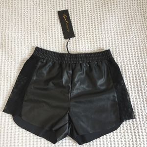 NWT mesh/leather Nana Judy shorts